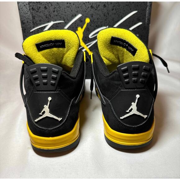 Size 10.5 - Nike Air Jordan 4 Retro Thunder 2023 Men's Shoes Ships Now - Picture 5 of 10